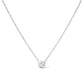 10K Gold Round Brilliant-Cut Diamond Modern Bezel-Set Solitaire 16"-18" Pendant Necklace (H-I Color, SI2-I1 Clarity)