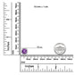 .925 Sterling Silver 10mm Cushion Cut Amethyst Gemstone and Diamond Accent Lariat 4”-10” Adjustable Bolo Bracelet (H-I Color, SI1-SI2 Clarity)