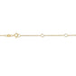 10K Gold Round Brilliant-Cut Diamond Modern Bezel-Set Solitaire 16"-18" Pendant Necklace (H-I Color, SI2-I1 Clarity)