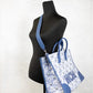 MCM Munchen Extra Large Blue Vintage Denim Fabric Tote