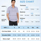 Hodaweisolp Golf Shirts for Men Dry Fit Print Moisture Wicking Performance Short Sleeve Polo Shirt X-Large White Blue Square